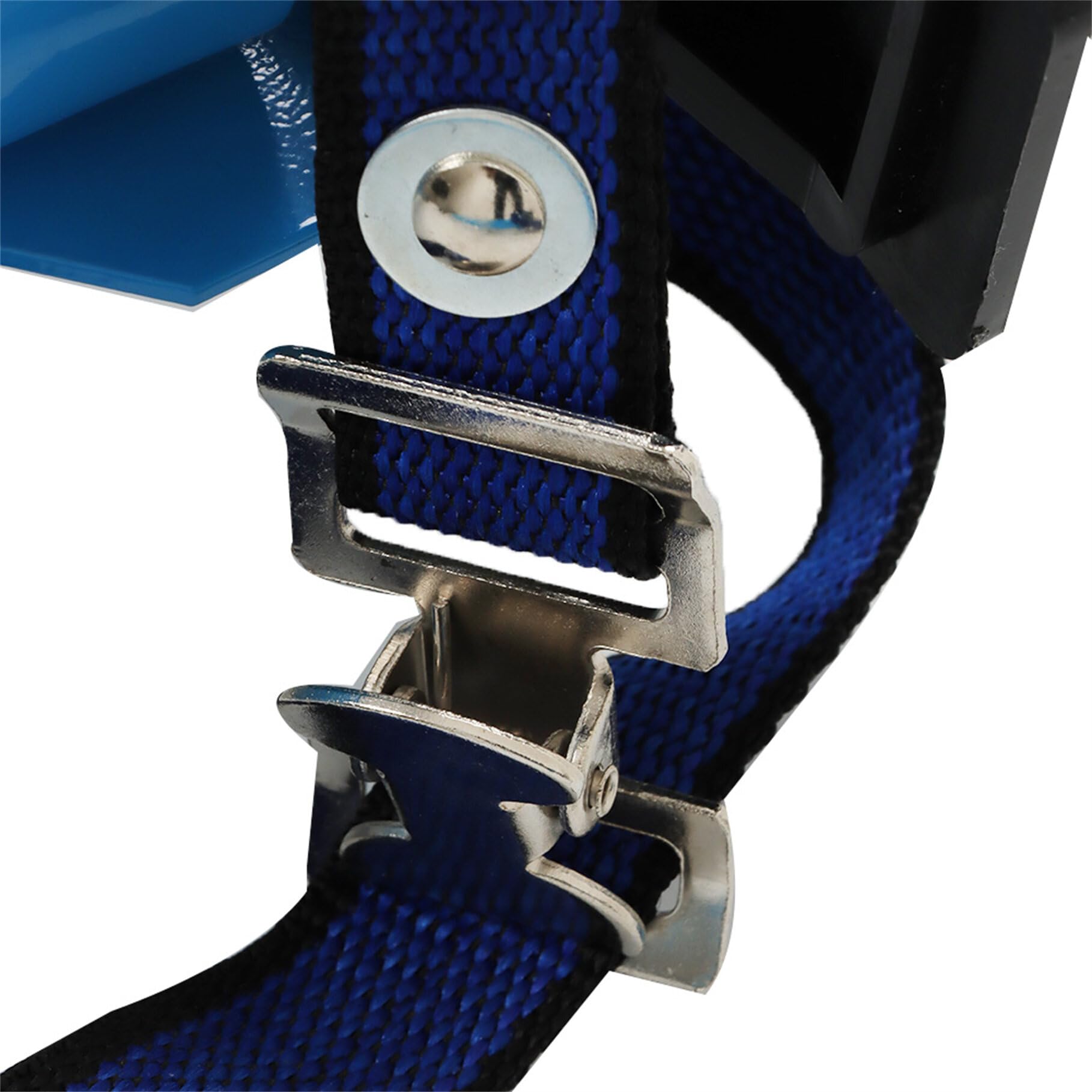 Adjustable 36-48 Inch Aluminum Drywall Stilts for Adults - Professional Height Adjustable Construction Stilts for Painting, Ceiling Work & Elevated Jobs - Blue Safety Stilts for Roofing, Maintenance & DIY Projects