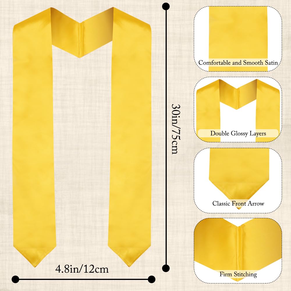 2025 Graduation Stole & Sash - Unisex Honor Stole for College & High School Graduation Ceremonies - Perfect for Graduation Photos & Commencement Events