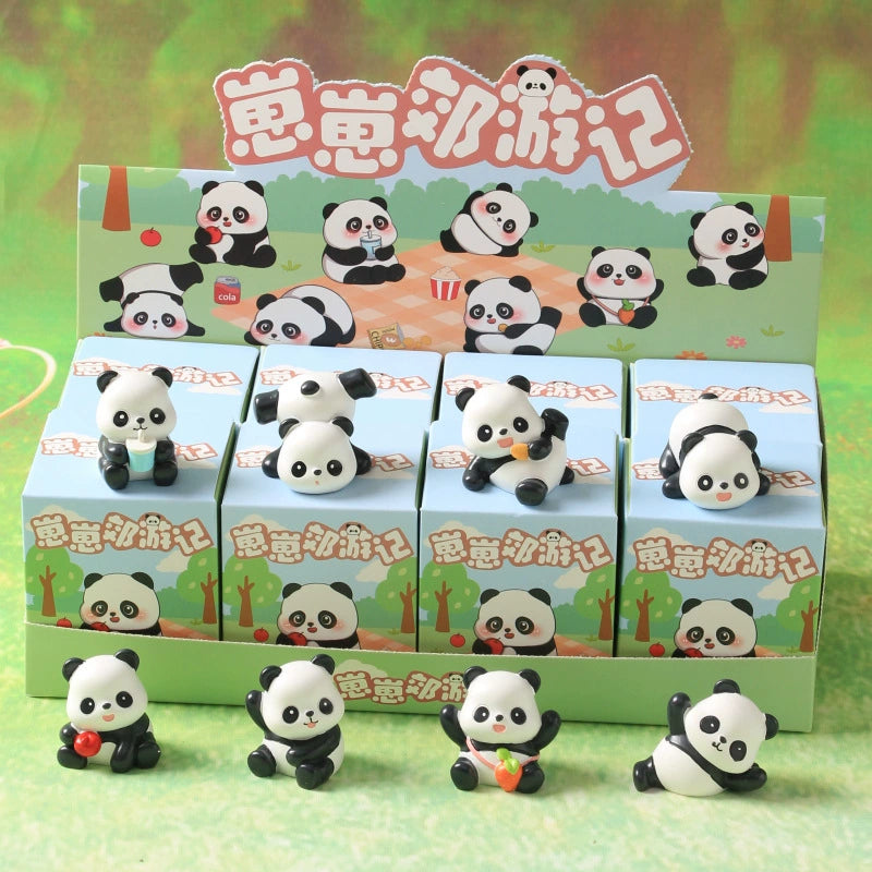 Panda Picnic Bean Blind Box - Cute Collectible Miniature Figures for Kids & Adults - Perfect for Party Favors, Gifts, and Home Decor