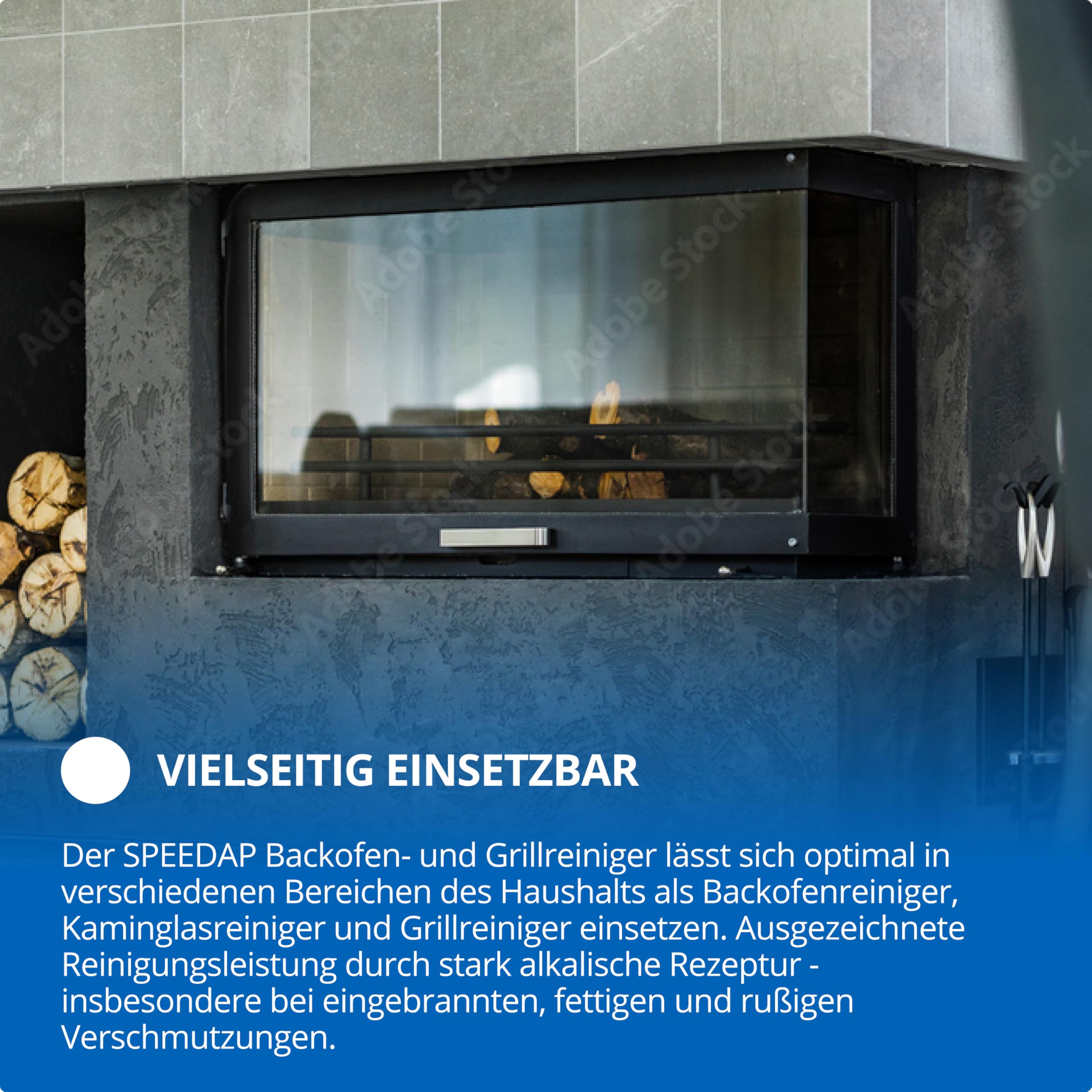 SPEEDAP Oven and Grill Cleaner 500ml - Powerful Foam Degreaser for Ovens, Grills, Stovetops, Ceramic Hobs & Fireplace Glass - Made in Germany - Ideal for Deep Cleaning Kitchen Appliances & BBQ Maintenance