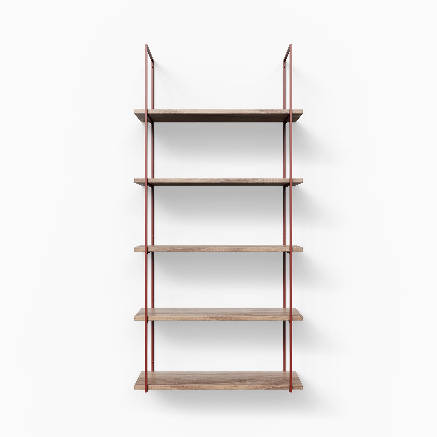 Lloyd Glazed White Oak 5-Tier Bookshelf - Stylish Storage Shelf for Living Room, Bedroom, Office & Home Decor