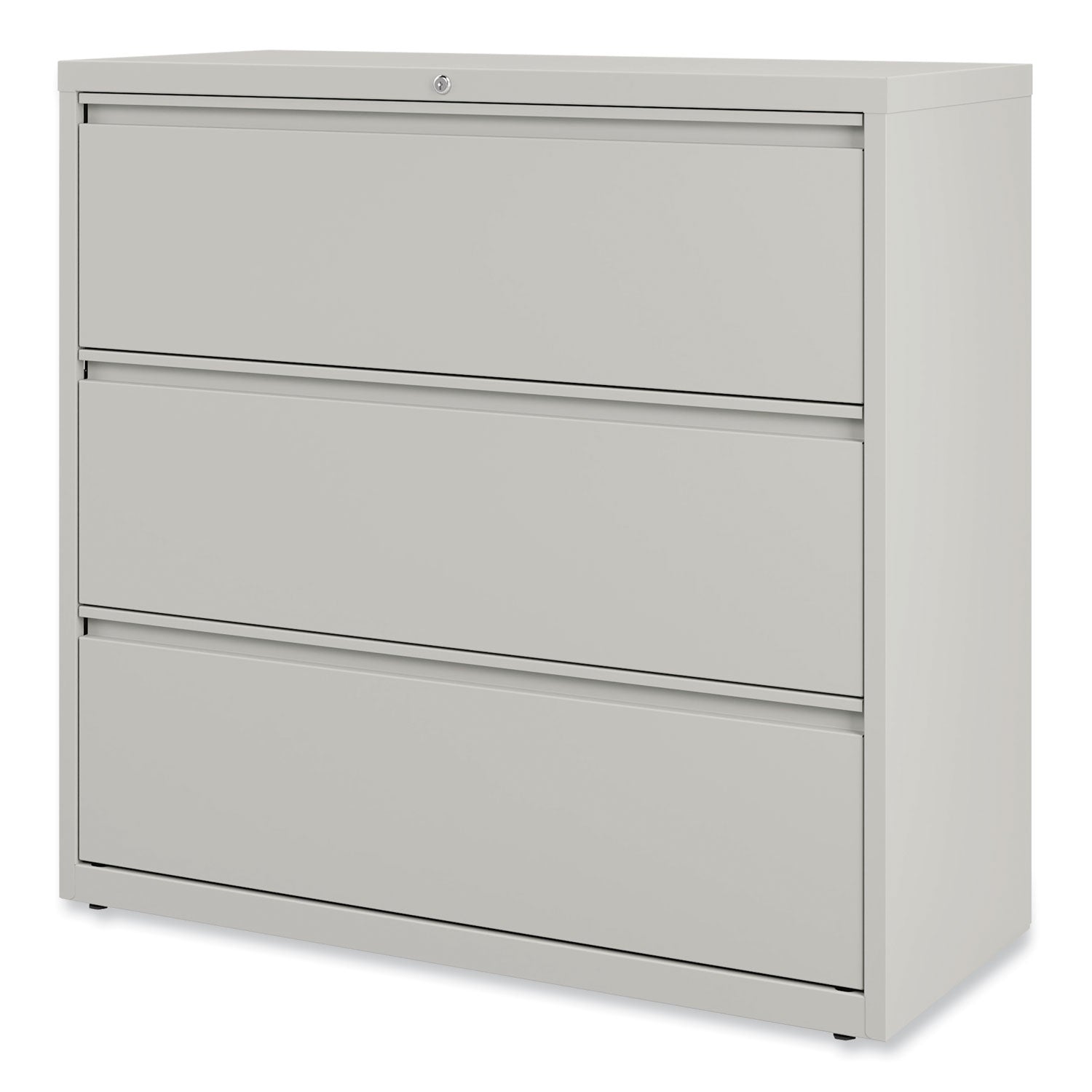 Alera® 3-Drawer Lateral File Cabinet - Legal/Letter/A4/A5 Size - Light Gray - 42
