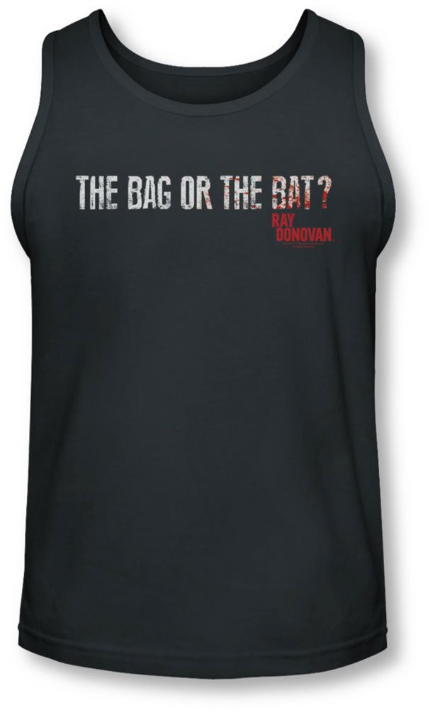 Ray Donovan Men's Gym Bag or Baseball Bat Tank Top - Large Size, Charcoal Grey - Perfect for Workouts, Baseball Games & Casual Wear
