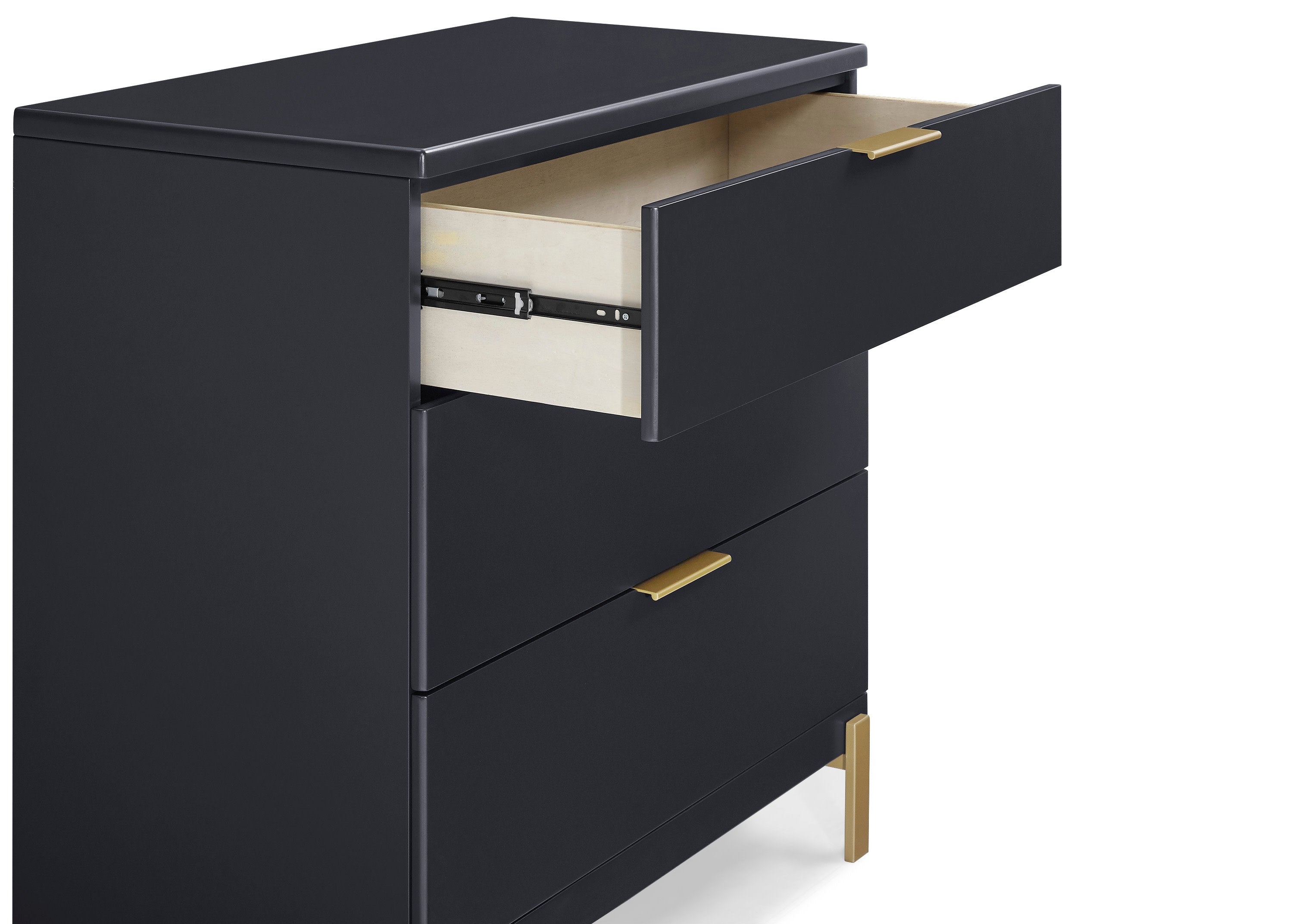 Hendrix 3 Drawer Dresser - Modern Wooden Chest of Drawers for Bedroom Storage & Organization | Perfect for Clothes, Accessories, and Home Decor