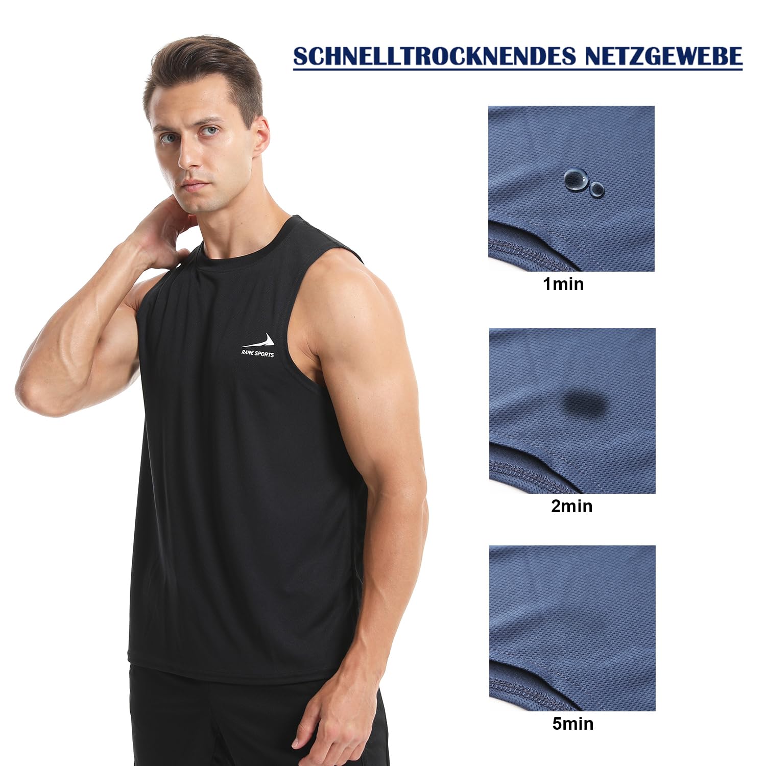 Men's Sleeveless Gym Tank Top - Breathable Workout Shirt for Muscle Training, Running & Fitness - Perfect for Gym, Jogging & Outdoor Sports