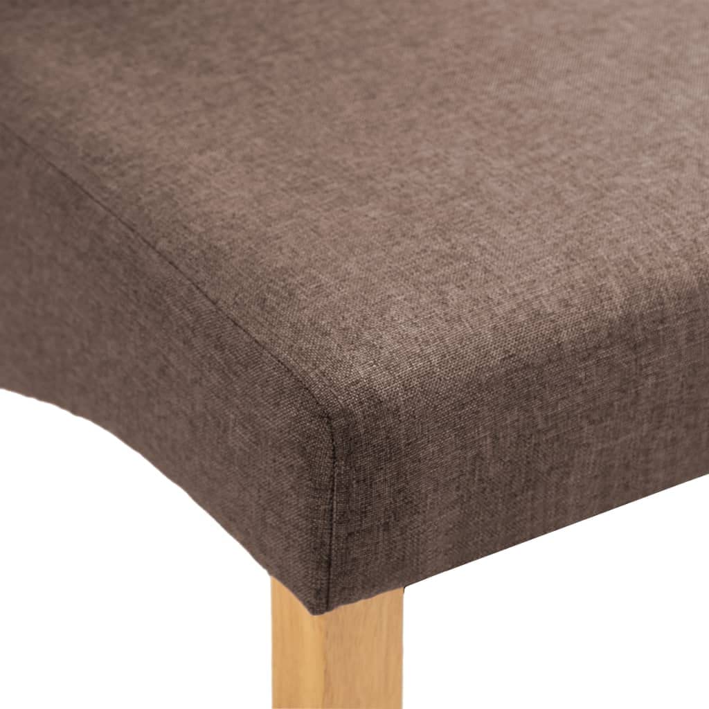 4-Piece Modern Brown Fabric Dining Chairs Set - Comfortable Kitchen Chairs for Dining Room, Living Room, Bedroom & Restaurant Use
