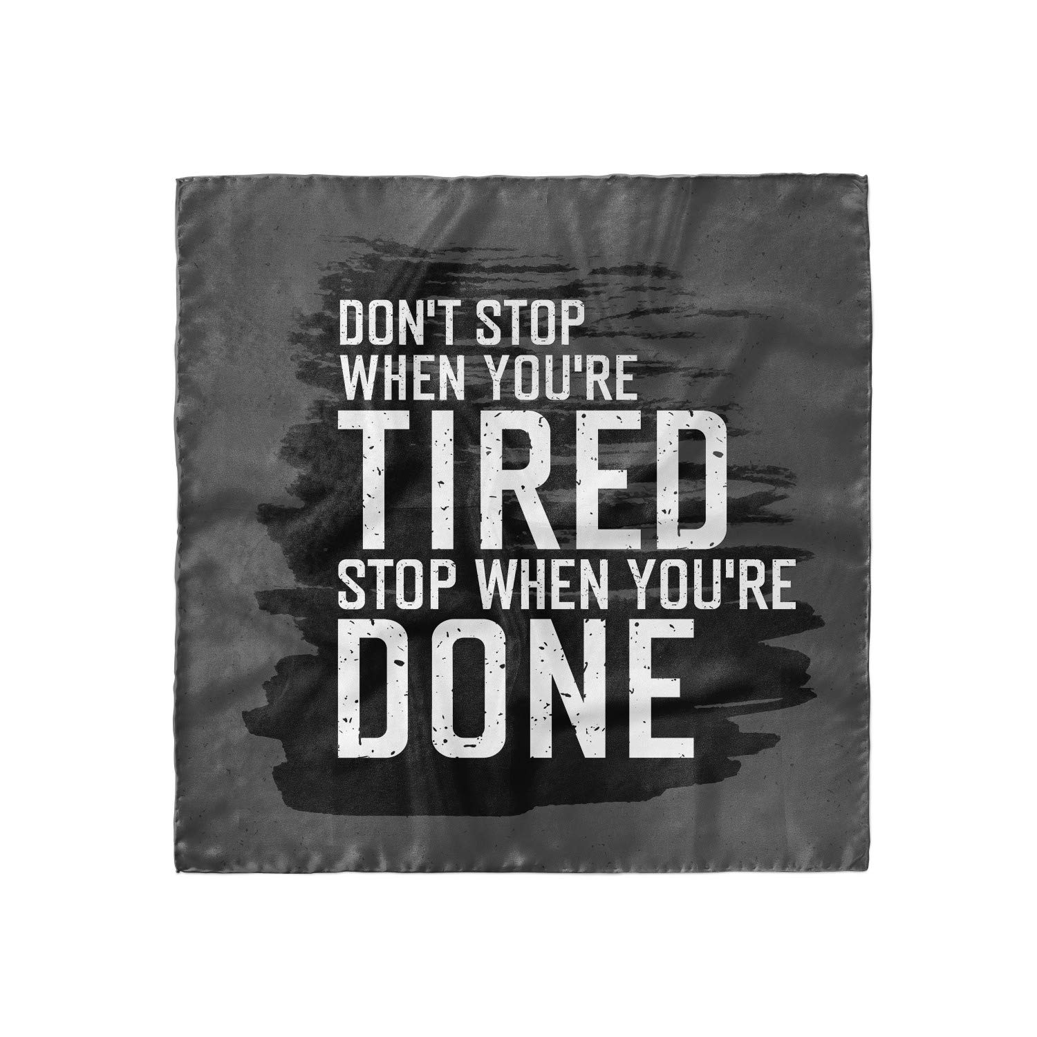 Ambesonne Fitness Headscarf - Dont Stop Keep Moving - Breathable Workout Hijab Scarf for Women - Perfect for Running, Yoga & Gym
