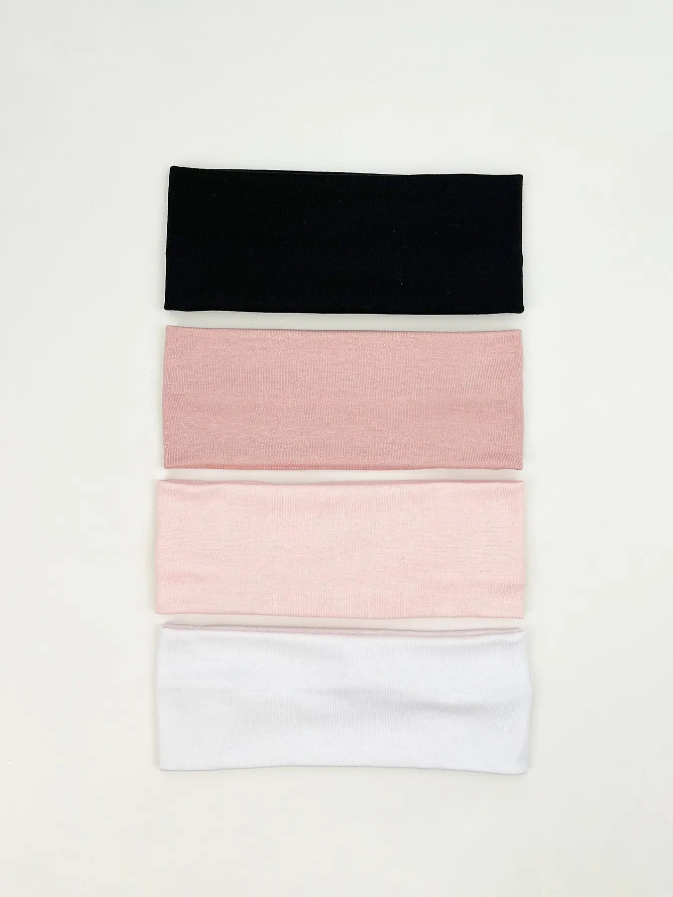 4 Pack Knitted Yoga Headbands for Women - Soft Stretchy Hair Bands for Workouts, Running, Pilates & Everyday Use