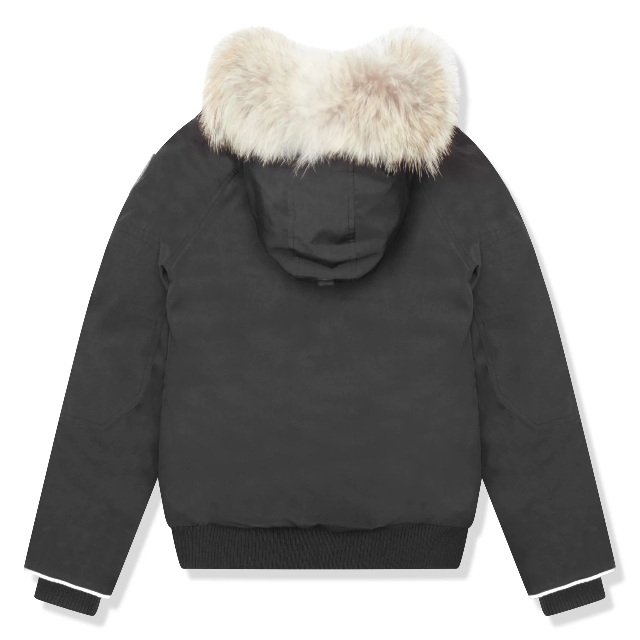 Canada Goose Kids Rundle Fur Trimmed Arctic Tech Bomber Jacket - Premium Preowned Winter Coat for Boys & Girls - Perfect for Snow Play & Cold Weather Adventures