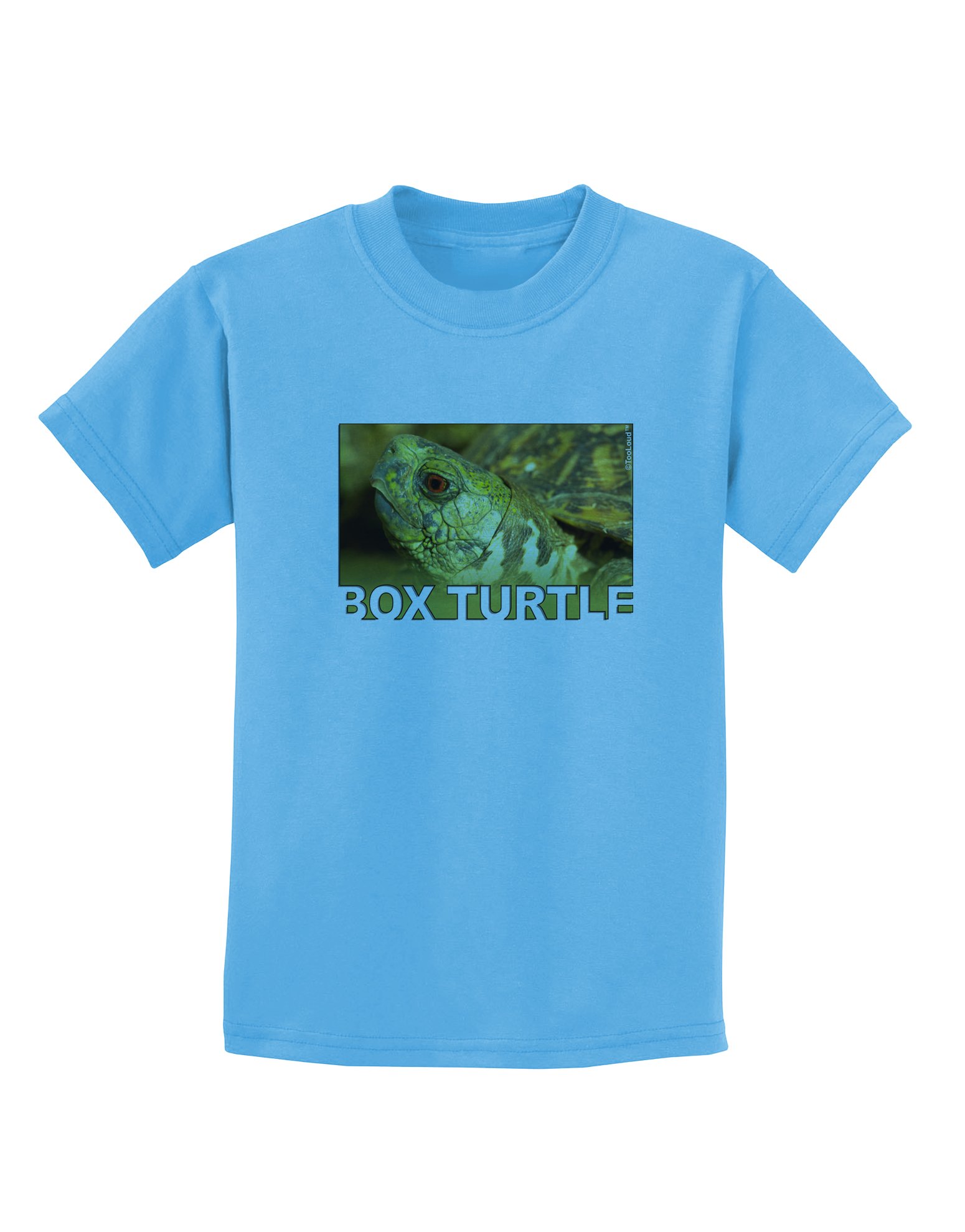 TOOLOUD Menacing Turtle Graphic Kids T-Shirt - Funny Animal Print Cotton Tee for Boys & Girls - Perfect for School, Playdates & Birthday Parties
