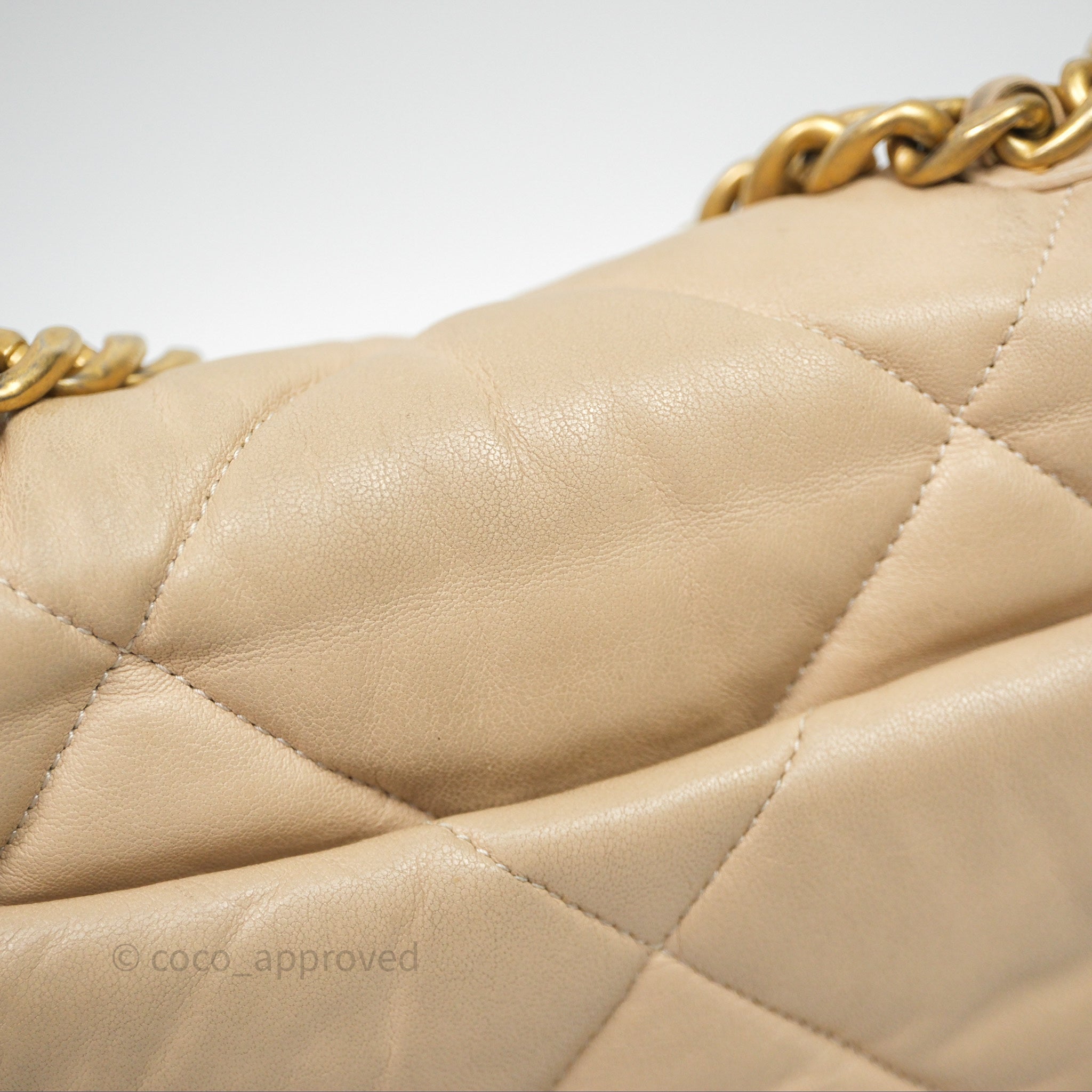 Chanel 19 Small Beige Mixed Hardware Flap Bag - Luxury Designer Handbag for Women | Perfect for Everyday Use, Work & Special Occasions