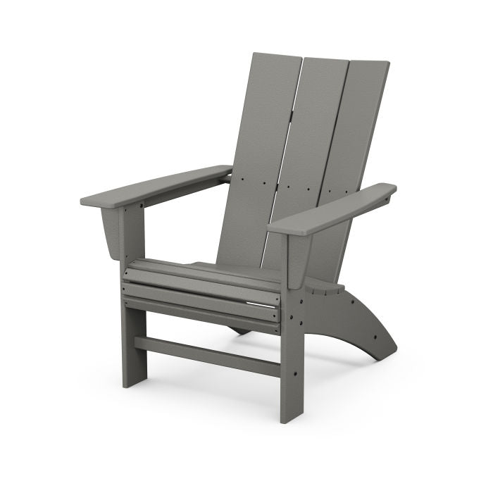 POLYWOOD Modern Curveback Adirondack Chair - Weather-Resistant Outdoor Furniture for Patio, Poolside & Garden Relaxation