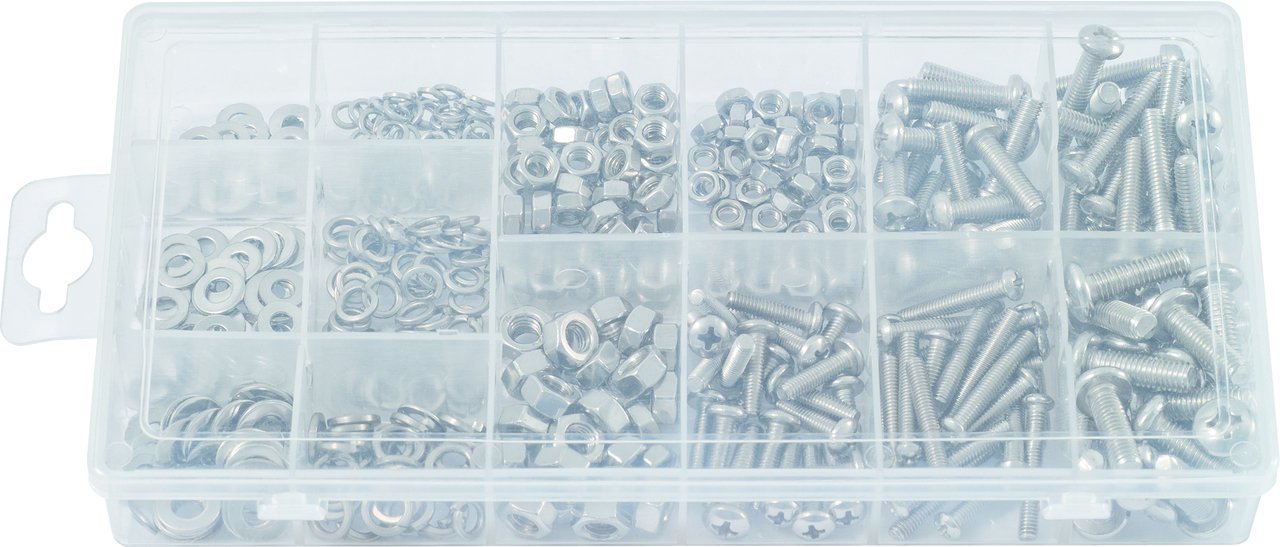 475-Piece Metric Ball Head Machine Screws Assortment Kit - Stainless Steel Fasteners for DIY, Furniture, and Automotive Repair