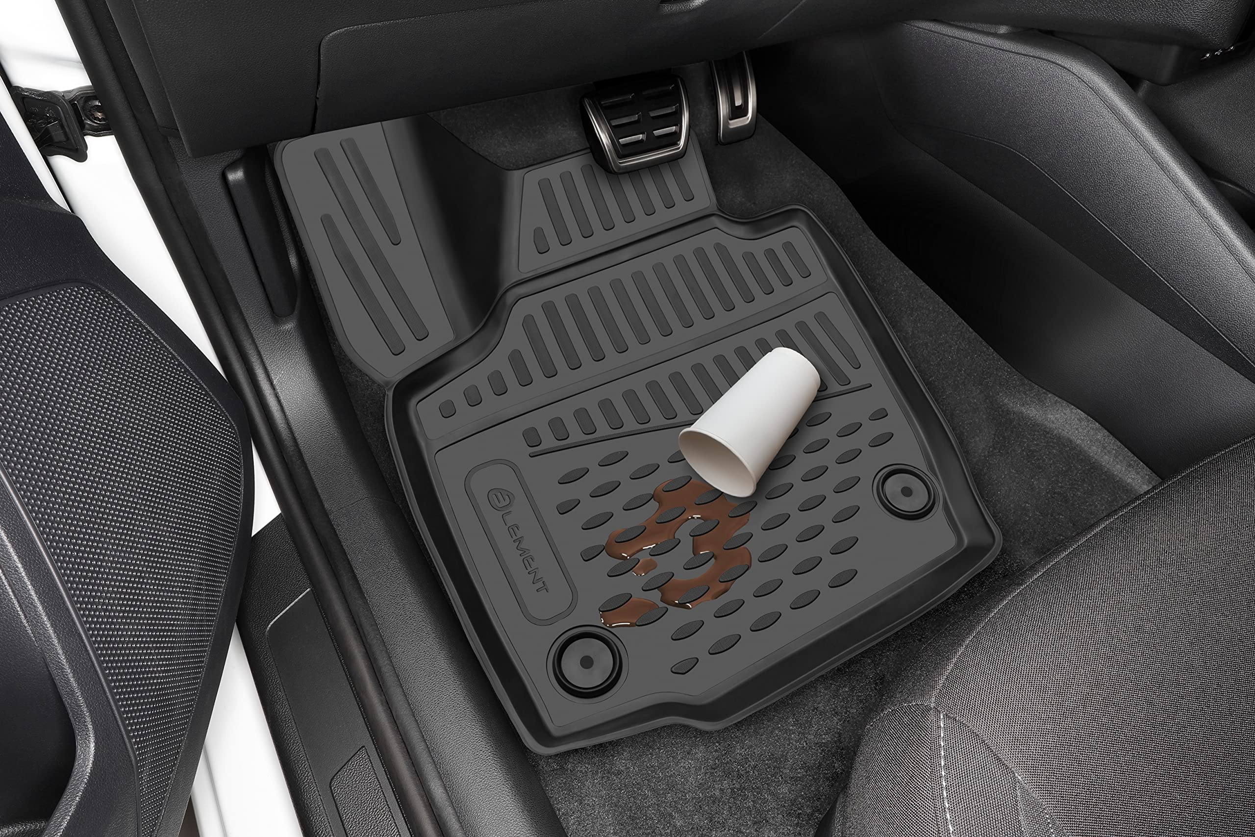 Premium Anti-Slip Rubber Floor Mats for Mitsubishi Eclipse Cross (2017-2021) - Custom Fit 3D Car Mats - Black - All-Weather Protection & Enhanced Safety - Perfect for Daily Commute, Road Trips & Off-Road Adventures