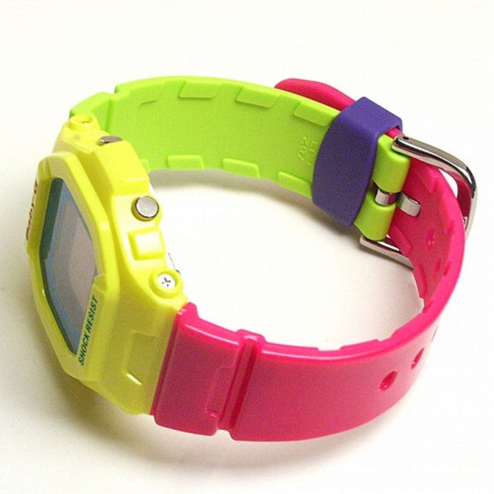 CASIO BABY-G BG-5607-9DR Digital Quartz Rainbow Resin Women's Watch - Waterproof Sports Watch for Running, Swimming & Outdoor Activities