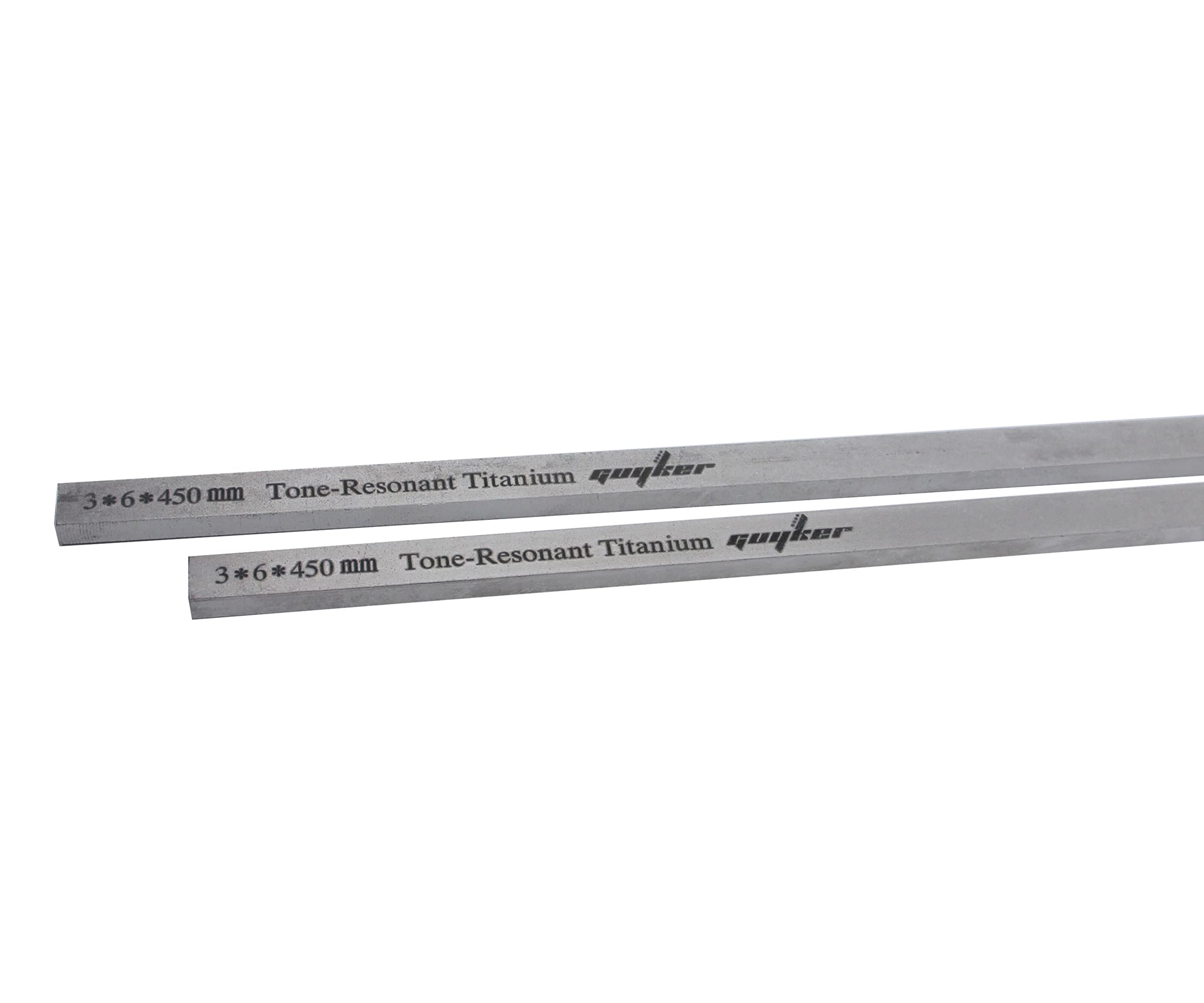 Guyker 2-Pack Titanium Fiber Guitar Neck Reinforcement Rods (3x6x450mm) - Truss Rod Adjustment Tool for Electric & Acoustic Guitars - Perfect for Guitar Maintenance, Setup, and String Action Adjustment