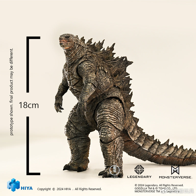 HIYA 7-inch 18cm Godzilla x Kong The New Empire Action Figure - Highly Detailed Collectible Toy for Movie Fans & Display