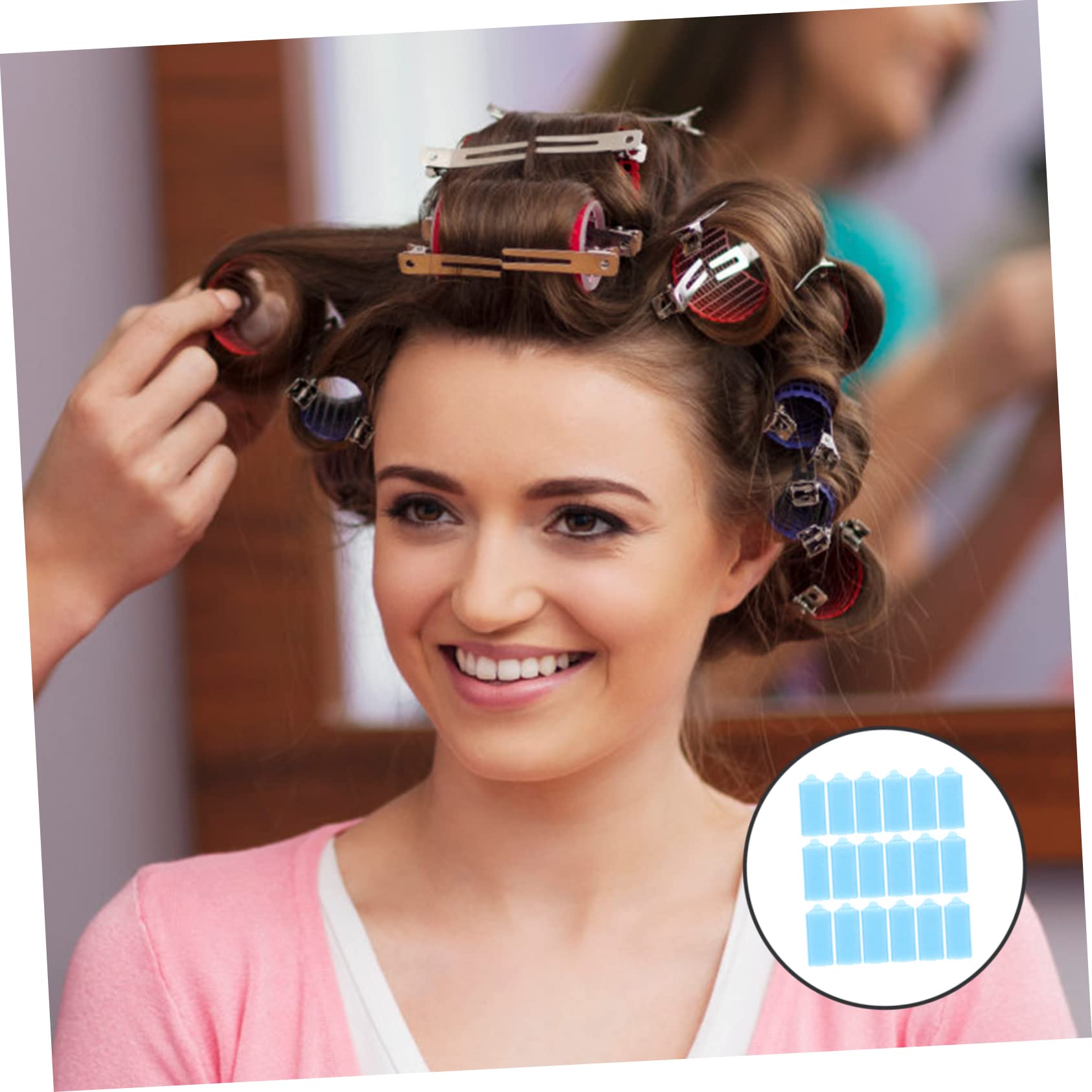 FOMIYES No Heat Overnight Hair Rollers - 20pcs Sponge Hair Curlers for Soft, Fluffy Curls | Hair Styling Accessories for Women | Perfect for Sleep, Home Use & Travel