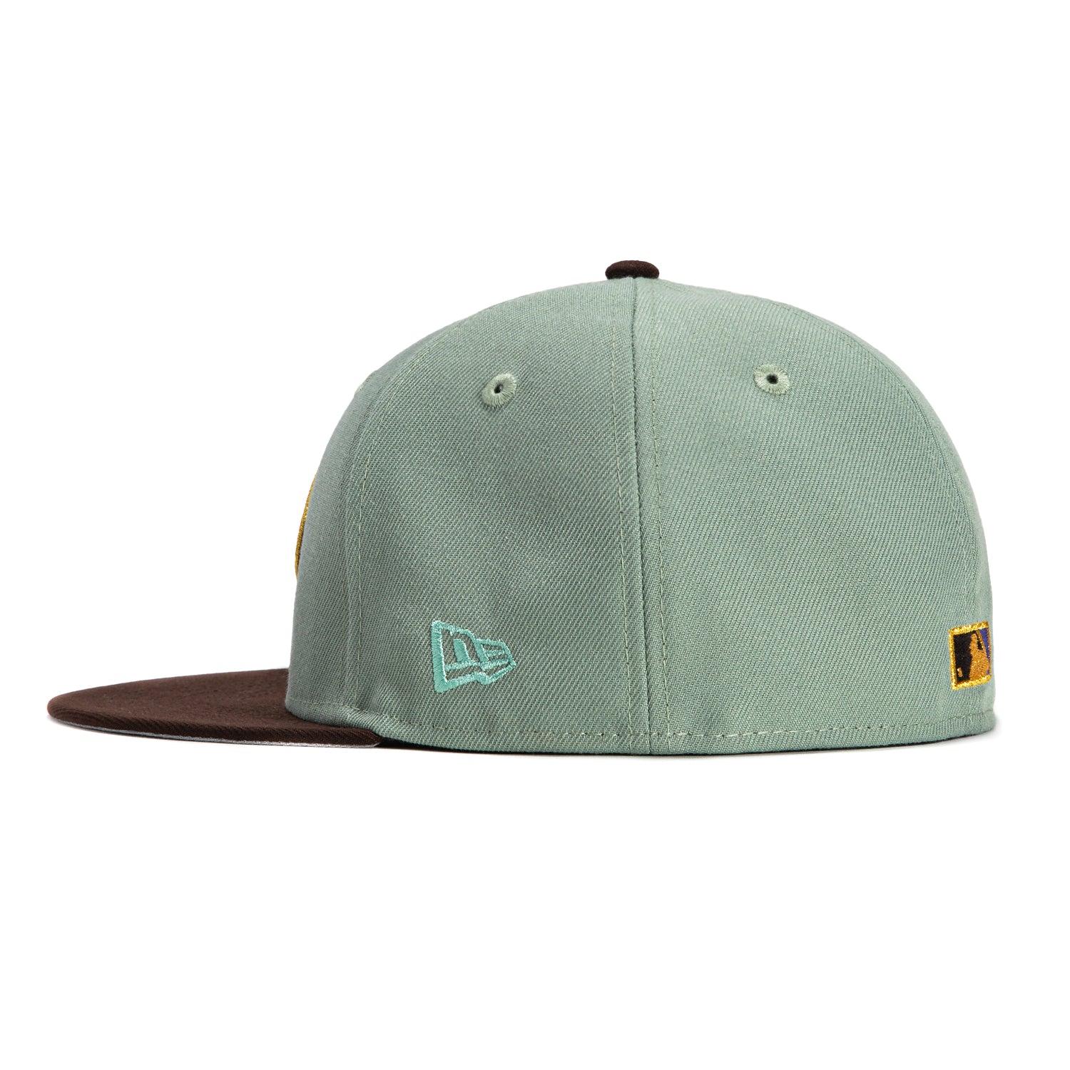 New Era 59Fifty Arizona Diamondbacks Inaugural Patch Snapback Hat - Everest Green, Brown, Green & Metallic Gold | MLB Baseball Cap for Fans & Collectors | Game Day, Casual Wear & Sports Memorabilia