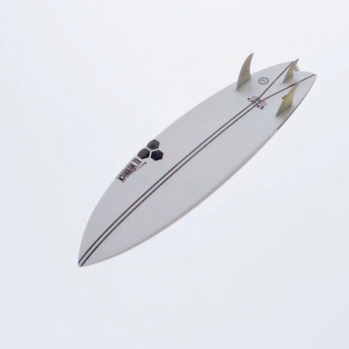 Channel Islands Rocket Wide 6'2 Surfboard with PU Construction & FCS2 3-Fin Setup - Perfect for Small to Medium Waves and Everyday Surfing
