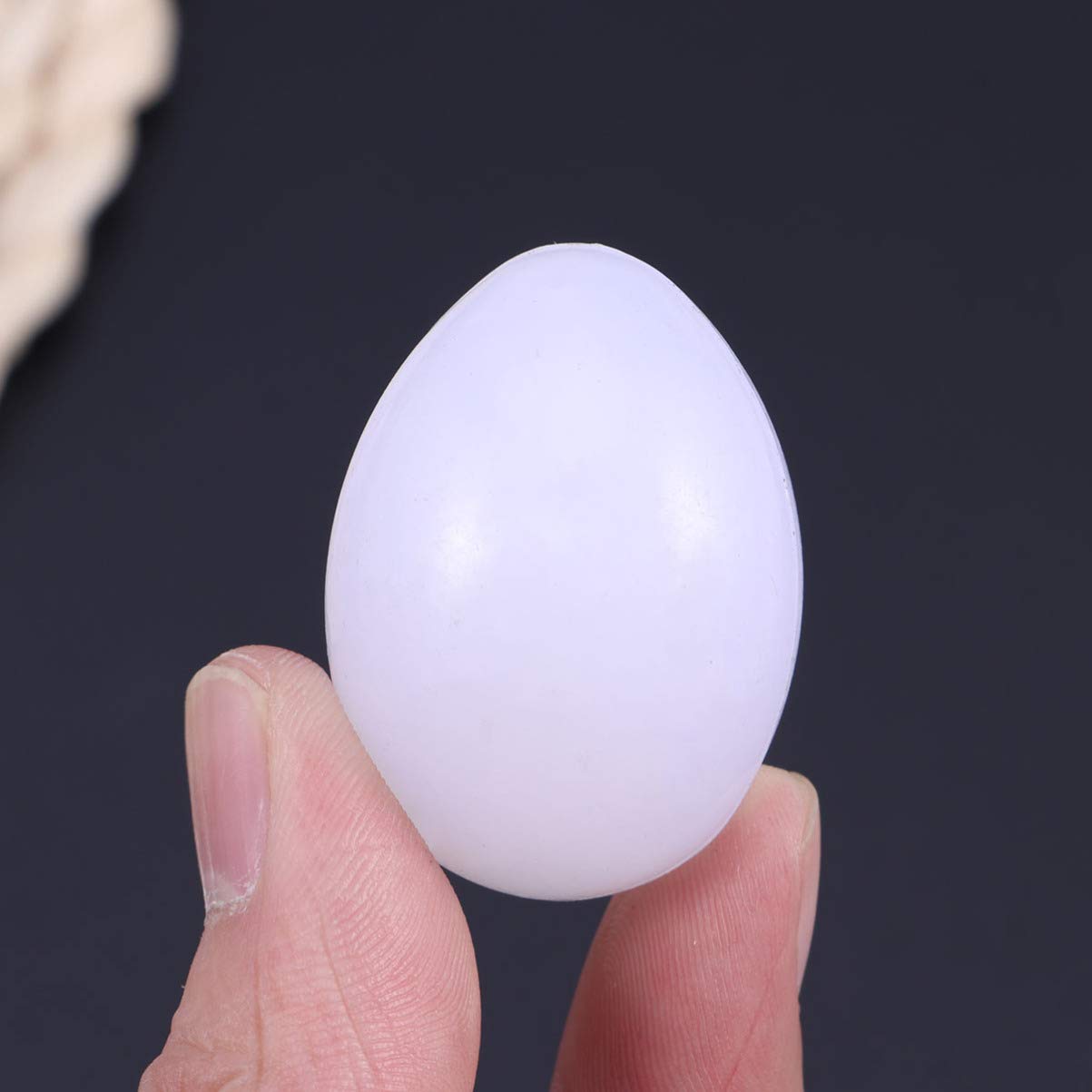 Balacoo 10pcs Small Bird Toys - Fake Pigeon Eggs for Training & Nesting, Solid White Bird Laying Eggs Supplies, Funny Toddler Toys & Birdcage Decor - Perfect for Pigeon Breeding, Bird Training, and Kids Pretend Play