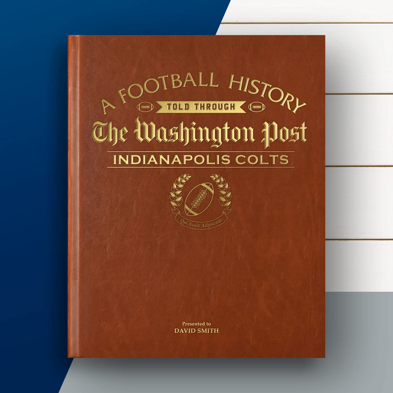 Personalized Football History Book - Custom Sports Fan Gift with Free Gold Foil Name Embossing - Vintage Newspaper Archive Coverage of Pro Football History - Perfect for NFL Enthusiasts, Anniversary Gifts & Man Cave Decor