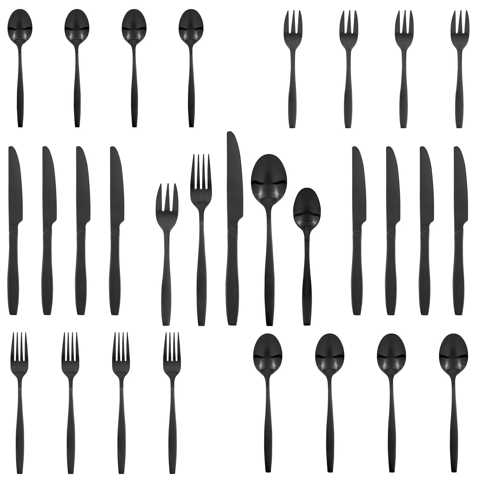 20-Piece Stainless Steel Silverware Set - Knife, Fork & Spoon Cutlery for 4 - Elegant Flatware for Home & Restaurant Use - Dishwasher Safe - Perfect for Dinner Parties, Weddings & Daily Dining