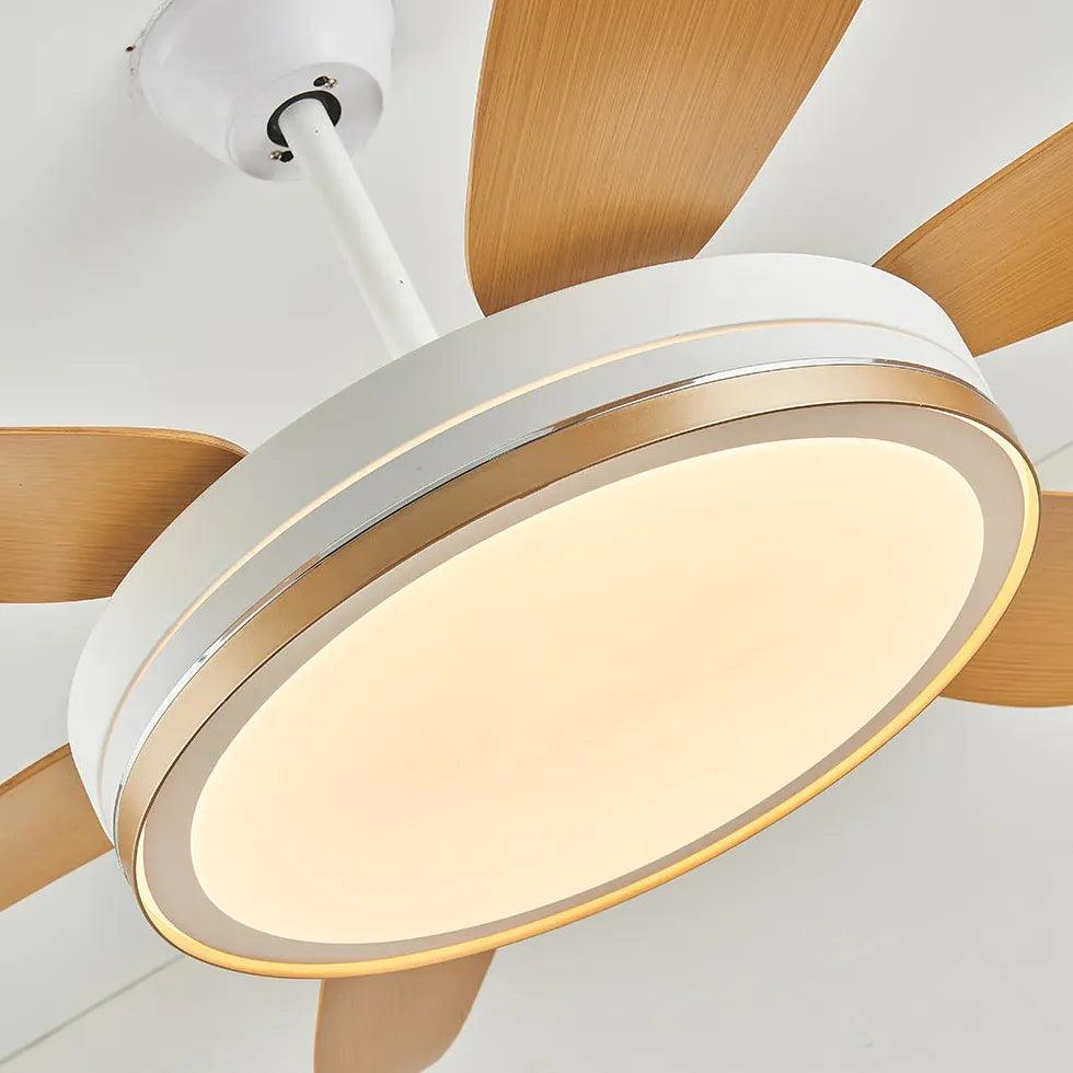 3-Color Dimmable LED Ceiling Fan with Light Kit - Perfect for Bedroom, Living Room, and Home Office Lighting