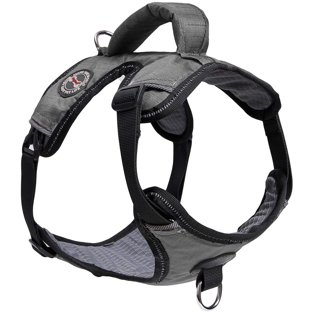 Doglemi No Pull Dog Harness - Reflective, Adjustable & Soft Padded Pet Vest with 2 Leash Clips & Control Handle for Small to Large Dogs - Perfect for Walking, Training & Outdoor Adventures