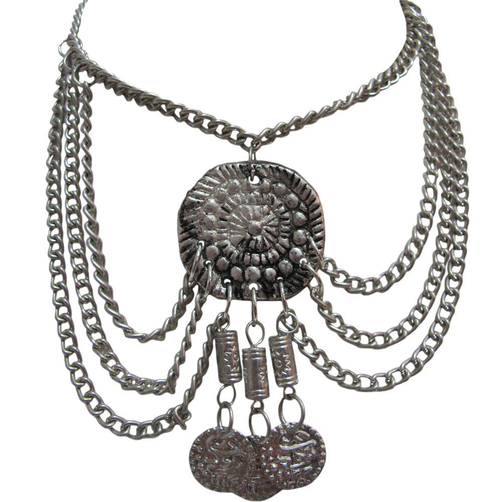 Exotic Bohemian Belly Dance Adjustable Anklet - Silver Tone Indian Gypsy Jewelry for Women - Perfect for Festivals, Dance Performances & Boho Fashion Accessories