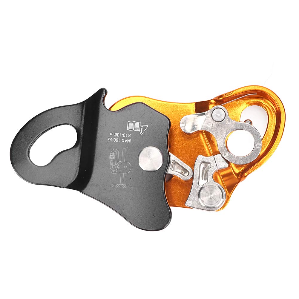 Outdoor Climbing Carabiner Rope - High Strength Aluminum Alloy Self-Locking Safety Gear for Rock Climbing, Mountaineering & Adventure Sports | Durable Fall Protection Equipment for Outdoor Enthusiasts