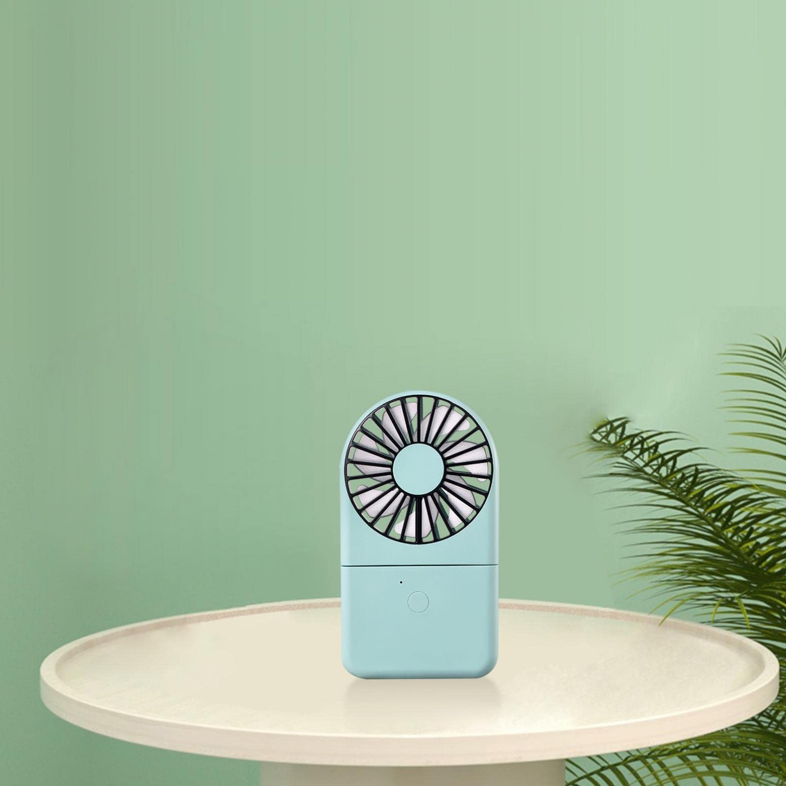 DXOjAUL Rechargeable Mini Handheld Fan - Portable Folding Desk Fan with Adjustable Angle, USB Powered Quiet Personal Fan for Travel, Home, Office & Outdoor Use