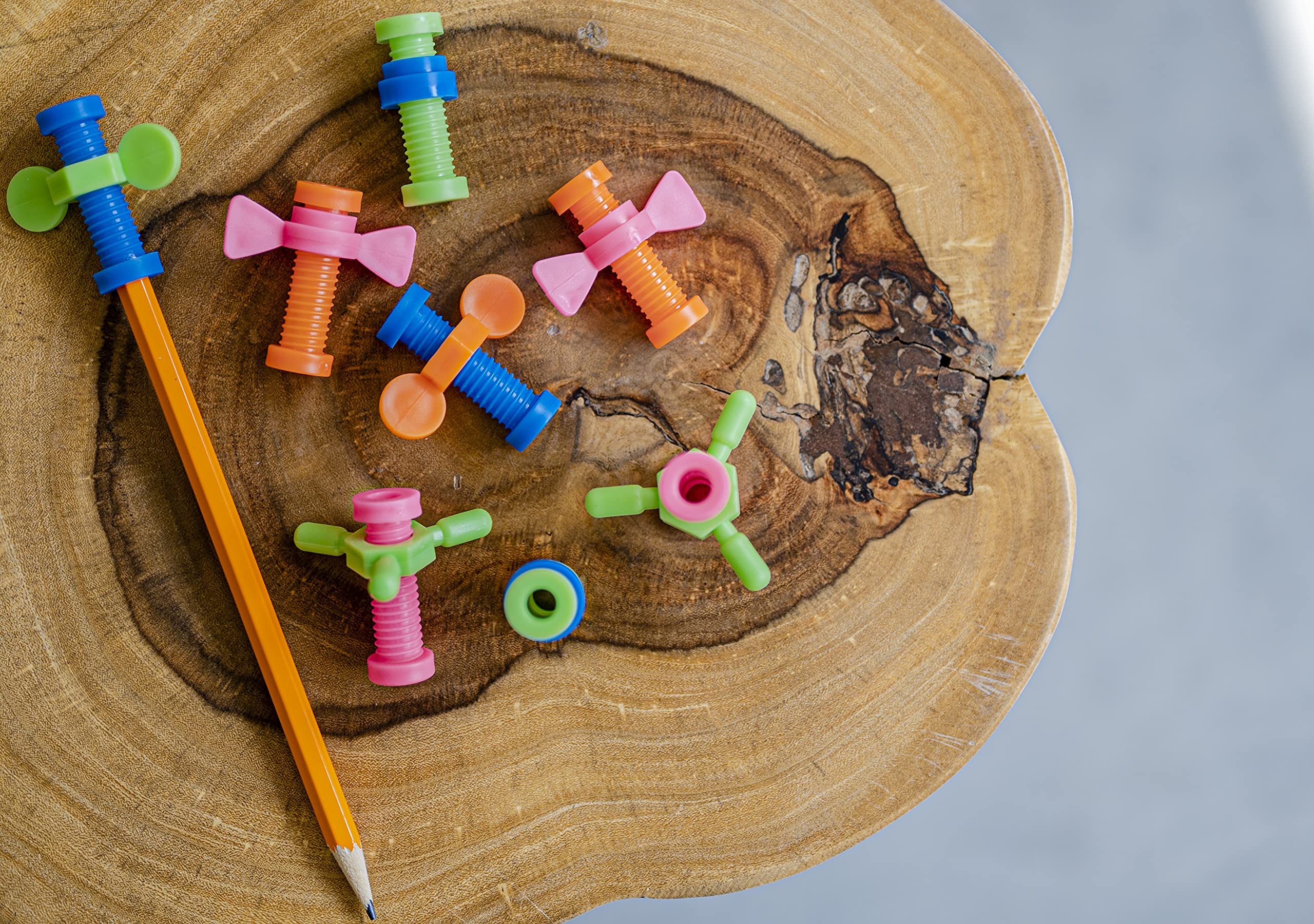 8-Piece Munchables Spinner Pencil Topper Fidget Toys Set - 24 Toolbox-Themed Sensory Toys for Kids | Perfect for Classroom, ADHD Relief & Stress Relief