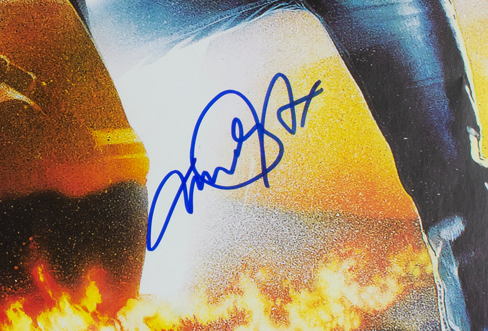 Michael J. Fox Autographed Back to the Future Framed Movie Poster 32x46 - Limited Edition Collectible for Home Theater & Man Cave Decor