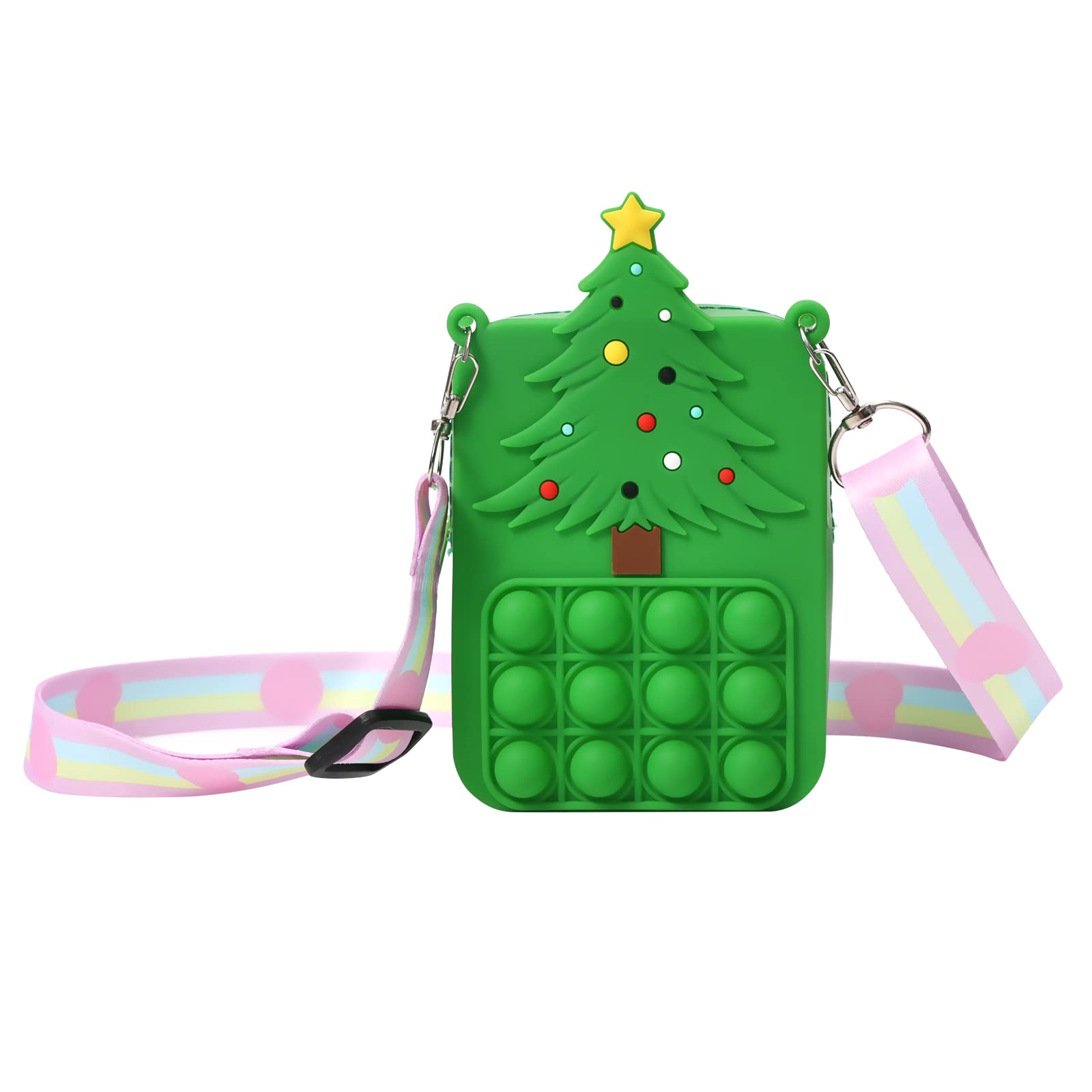 Pop Fidget Toys Crossbody Handbag for Women & Girls - Stress Relief Bubble Sensory Bag - Stylish Street Fashion Accessory for School, Travel & Daily Use