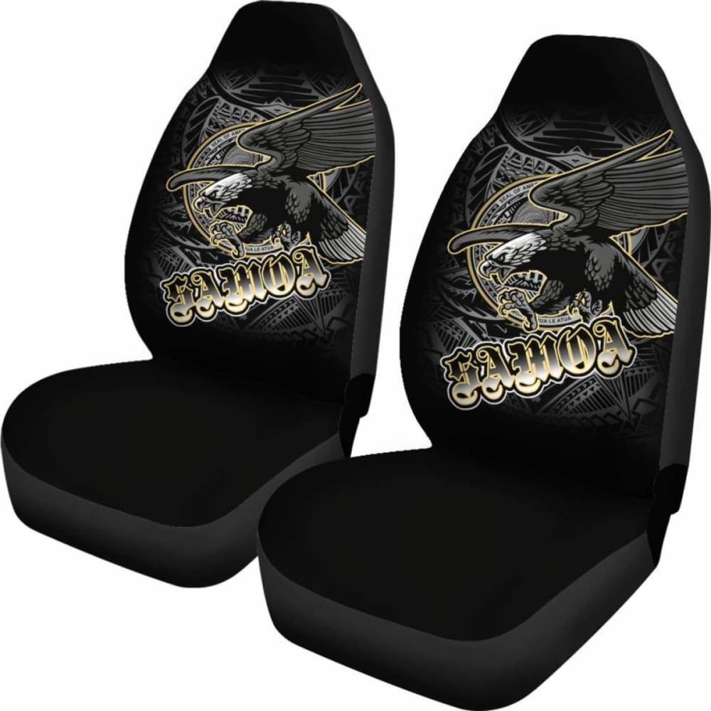 Premium American Samoa Eagle & Seal Car Seat Covers - Durable Custom Fit for Cars, Trucks & SUVs - Perfect for Road Trips, Outdoor Adventures & Daily Commutes