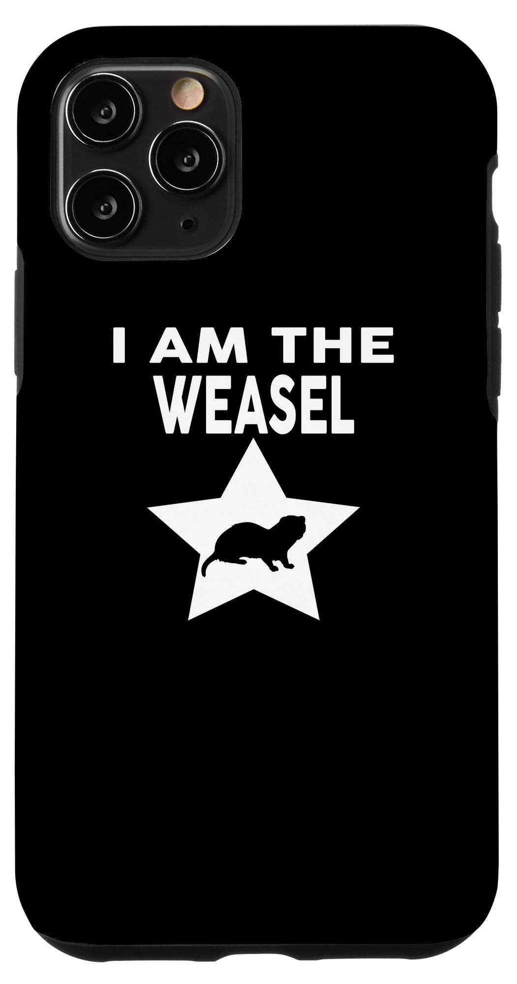 Funny WEASEL iPhone 11 Pro Case - Cute Animal Phone Cover for Protection | Perfect Gift for Animal Lovers, Office Humor & Daily Use