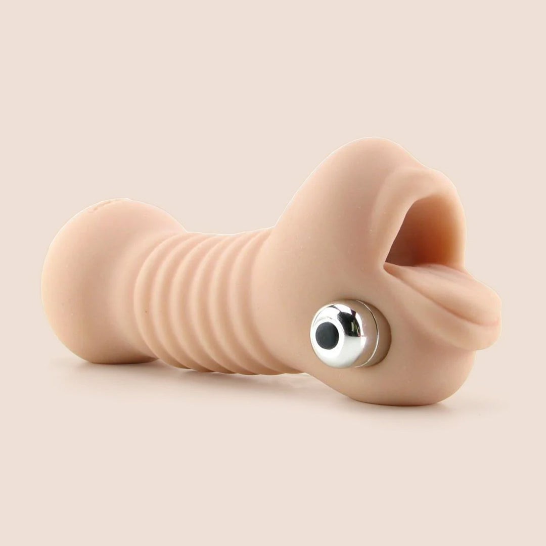 Signature Strokers Vicky Vette ULTRASKYN™ Deep Throat Sucker - Realistic Vibrating Male Masturbator with Lifelike Feel | Perfect for Solo Play & Couples Fun