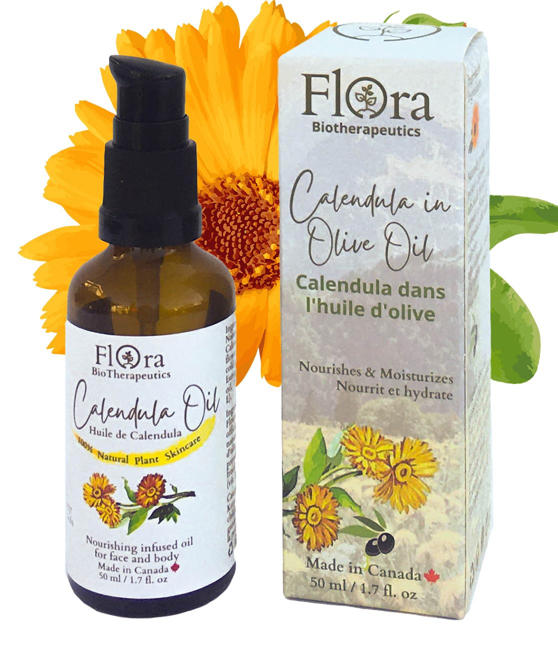 Organic Calendula Infused Olive Oil for Skin Care - Soothing, Healing & Moisturizing - Perfect for Massage, Aromatherapy & DIY Beauty Products