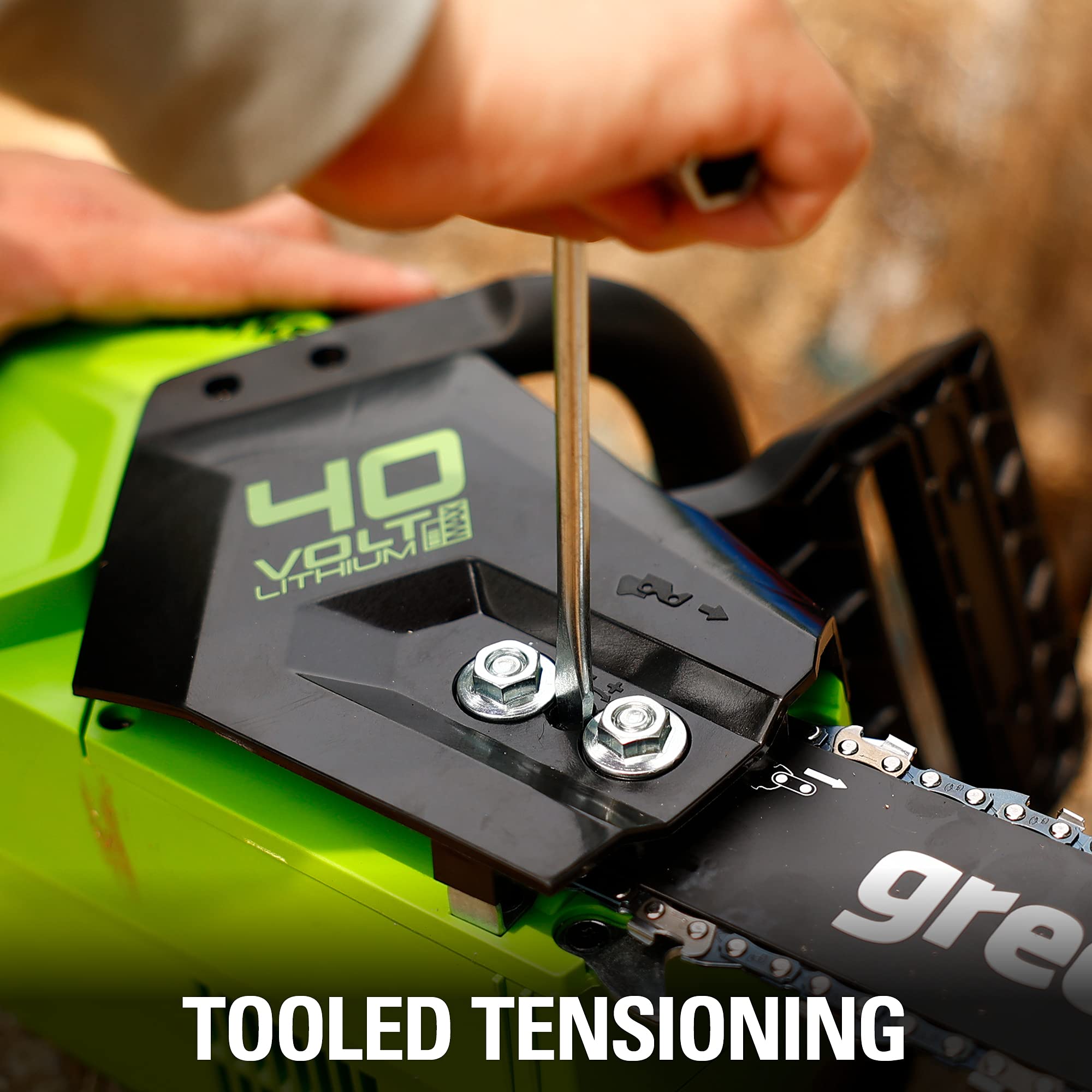 Greenworks 40V 14-Inch Cordless Chainsaw (Tool Only) - Perfect for Tree Trimming, Firewood Cutting, and Yard Maintenance