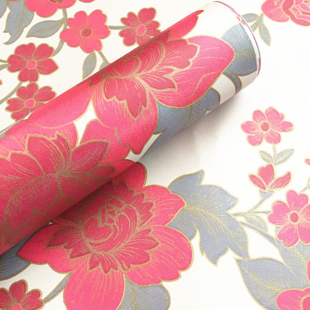 Moyishi Vintage Floral Peel and Stick Wallpaper - 17.7