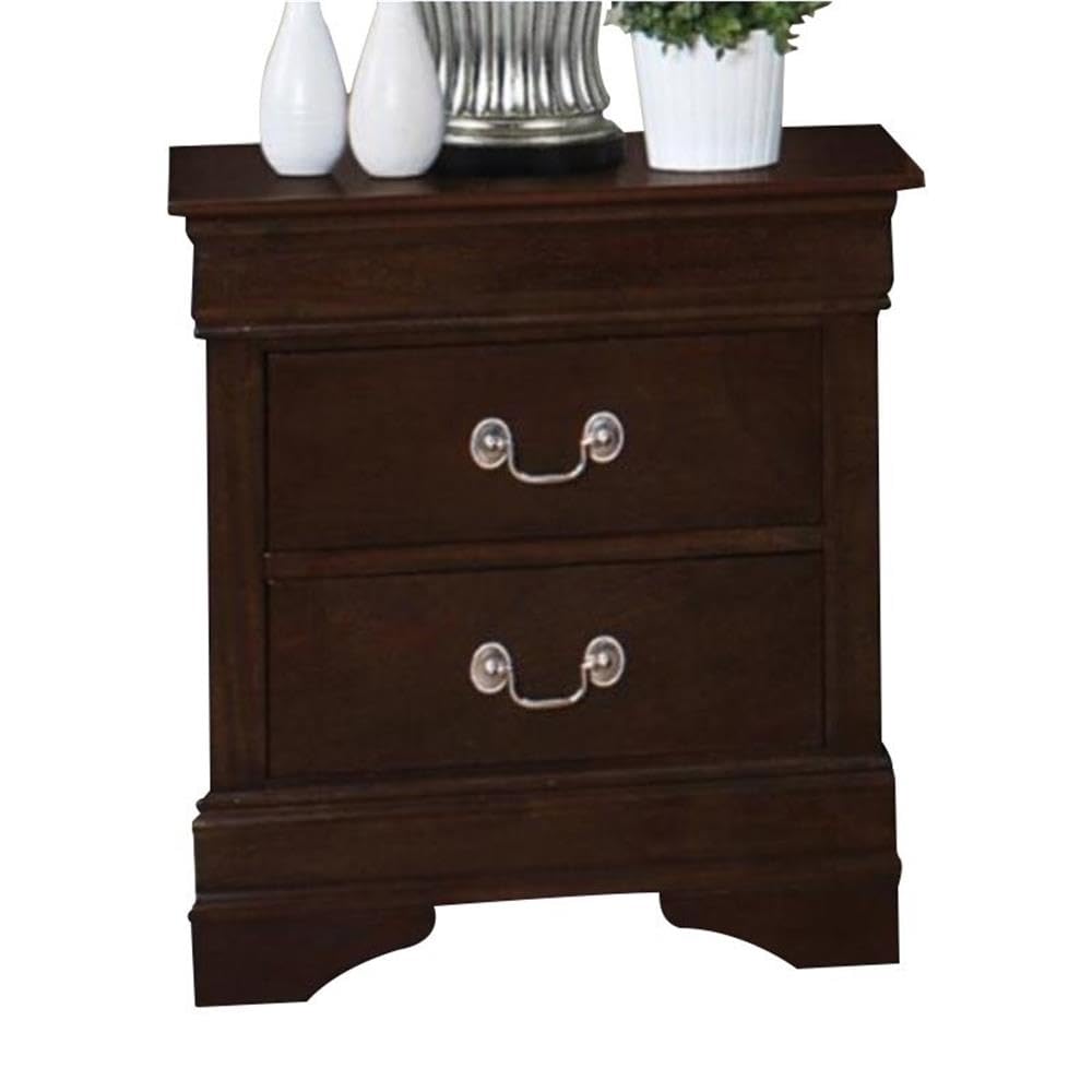 Louis Philippe 2-Piece Bedroom Set - Brown Dresser and Nightstand Coaster Furniture | Perfect for Master Bedroom, Guest Room & Home Decor
