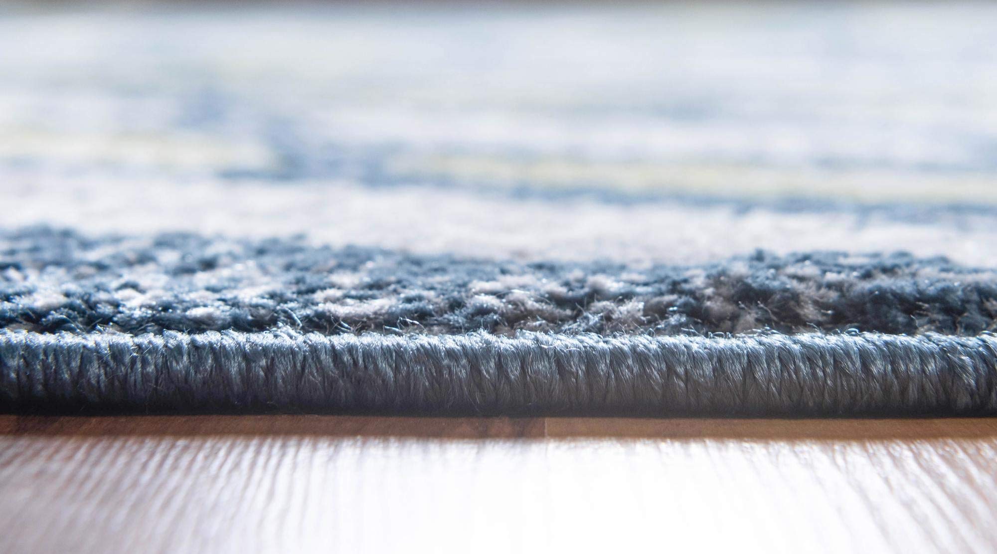 Charleston Collection 5' x 8' Navy Blue Low-Pile Area Rug - Soft Living Room Carpet for Home Decor, Durable Dining Room Rug for High Traffic Areas - Perfect for Modern Houses, Apartments & Office Spaces