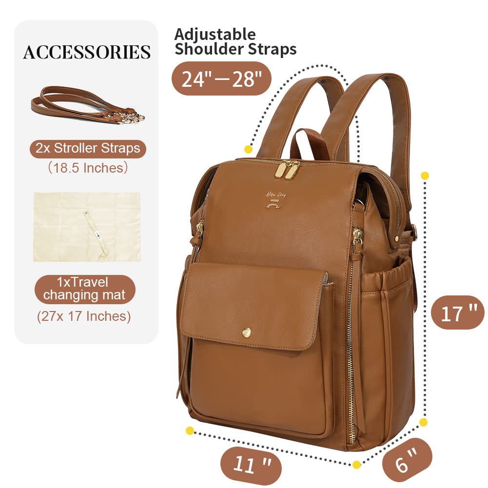 Miss Fong Diaper Bag Backpack - Large Baby Bag with Built-in Organizer Pockets | Perfect for New Moms, Travel & Daycare Essentials