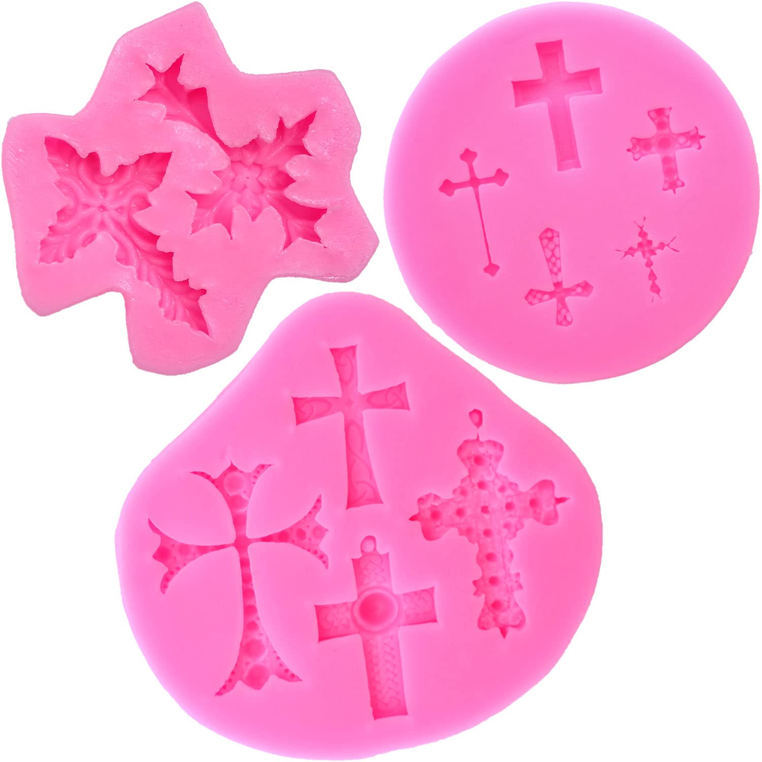 Baptism Cross Silicone Cake Mold - Reusable Baking Decorations for Baptism Cakes, Christening Parties & Baby Showers - Perfect for Religious Celebrations and Special Occasions