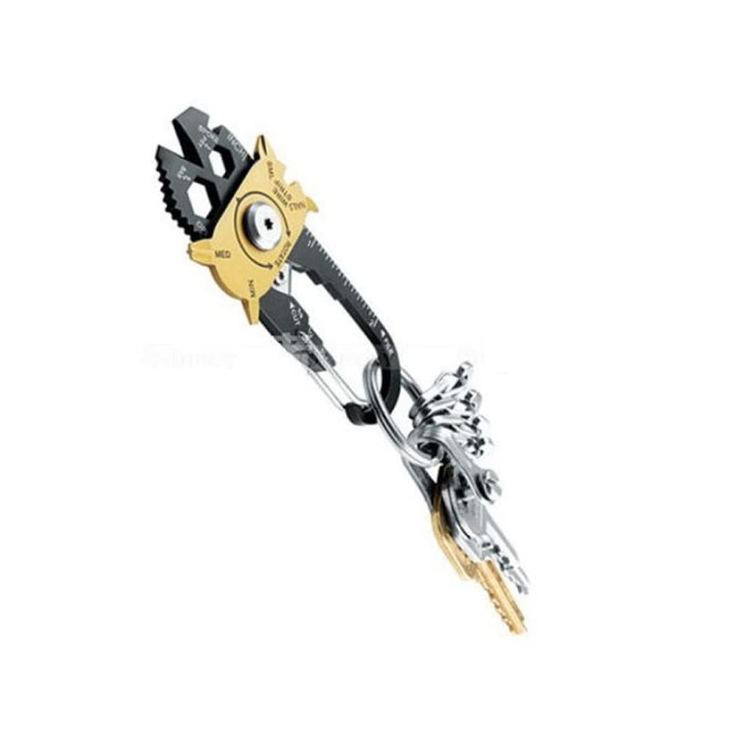 ABchat 20-in-1 Pocket Multi Tool - Compact Screwdriver, Wrench & Bottle Opener | Survival Camping Gear, EDC Essentials for Outdoor Adventures & Everyday Use