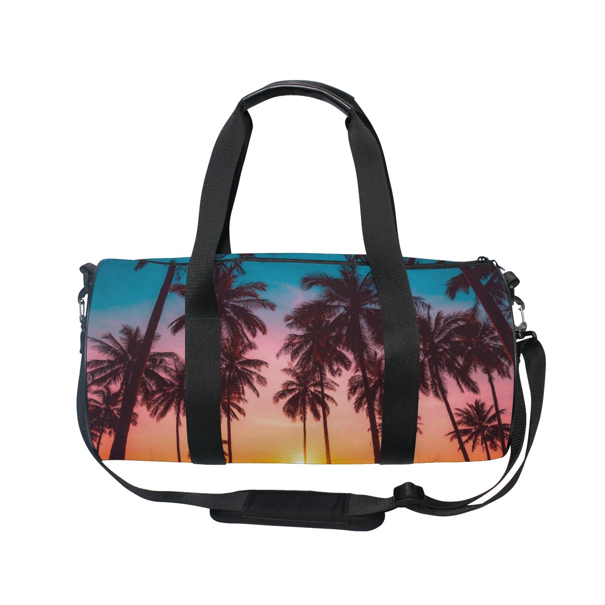 Stylish Cooper Girl Coconut Palm Trees Duffel Bag - Durable Travel, Sport & Gym Tote for Women - Perfect for Beach Trips, Workouts & Weekend Getaways