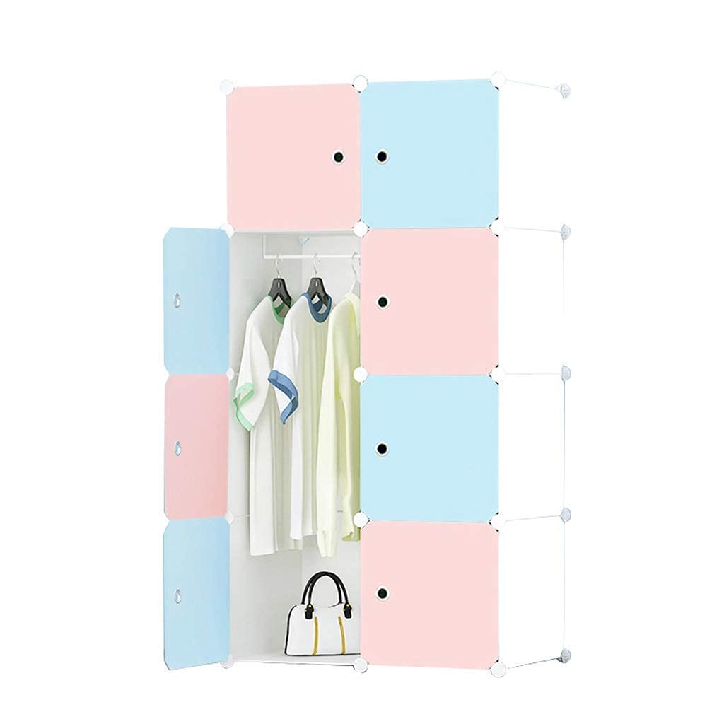 Modern Fabric Wardrobe Closet - Lightweight & Easy Assembly, Durable Steel Frame with Adjustable Shelves for Kids & Adults | Perfect for Bedroom, Dorm, Nursery & Small Space Storage Organization