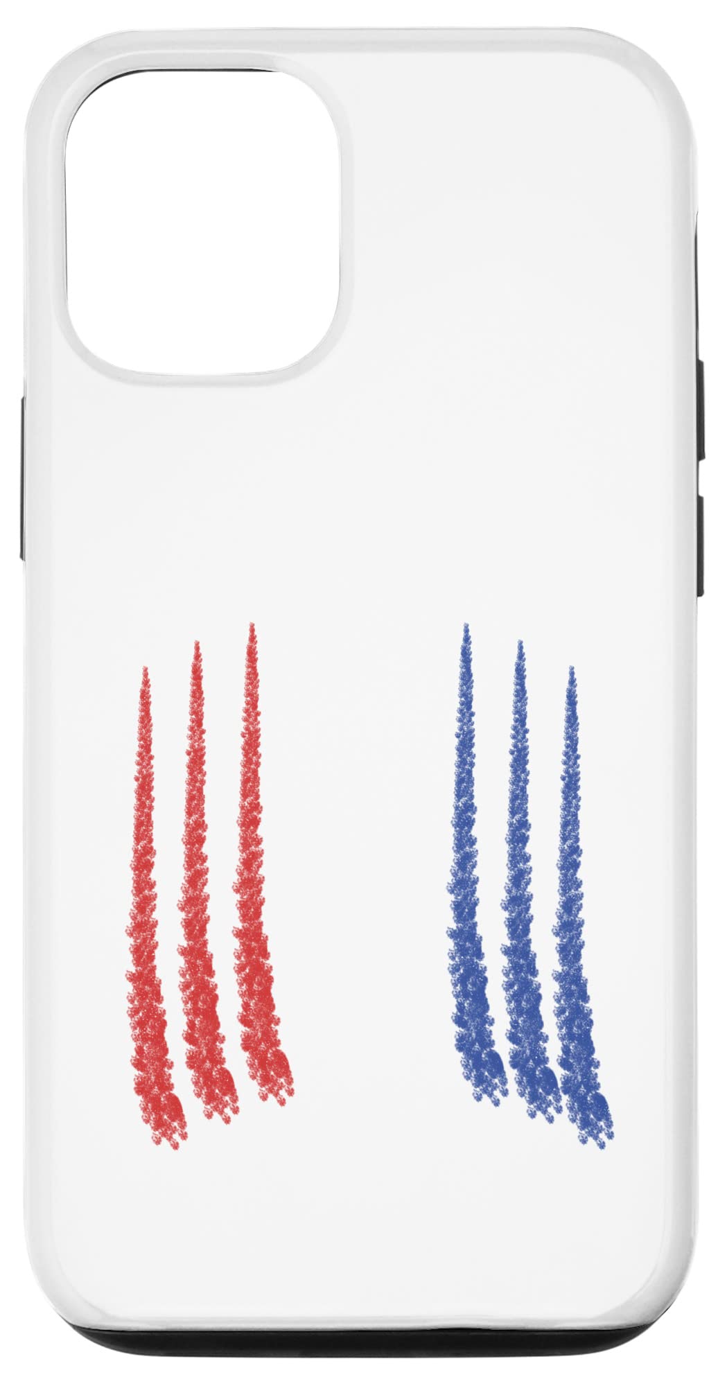 Patriotic iPhone 12/12 Pro Case - Red White Blue Air Force Fighter Jet Design | Military Themed Protective Cover for Daily Use, Travel & Outdoor Activities