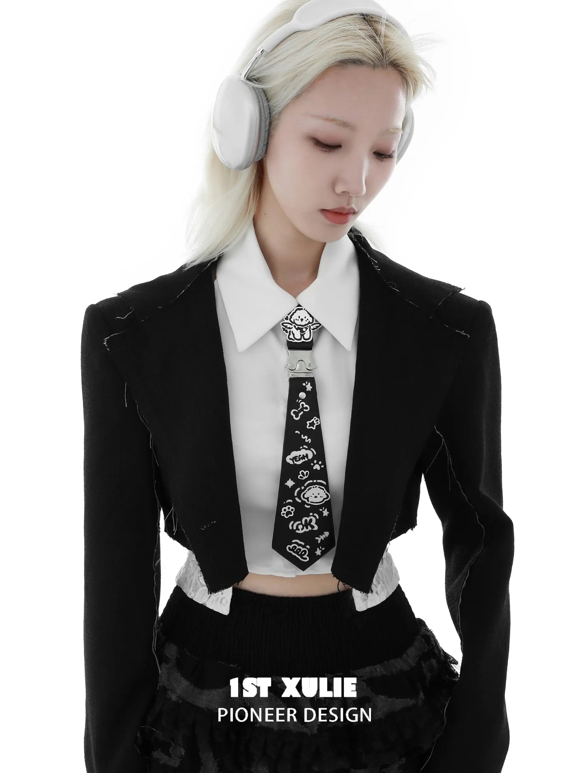Graffiti Puppy Ultra Fiber Leather Tie™ - Stylish & Durable Men's Fashion Accessory for Work, Weddings & Formal Events
